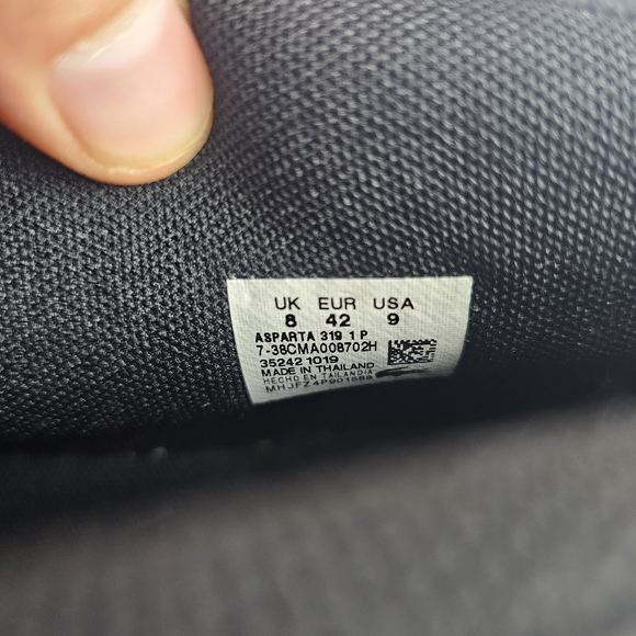 Lacoste Asparta Men’s Sneakers High Tops Sz 9 Black Leather Shoes Chukka Logo